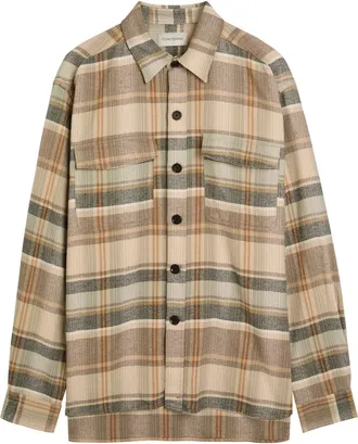 Oliver Spencer Penryn Plaid Flannel Shirt - Multicoloured 1 - XL