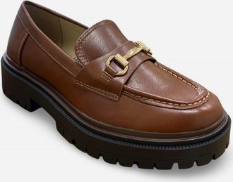Soda Womens Theos Platform Loafer In Cognac