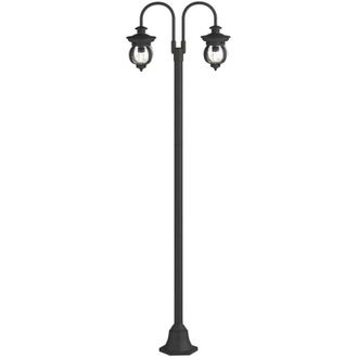 Lindby Farola exterior Farley en Negro de Metal - Lindby