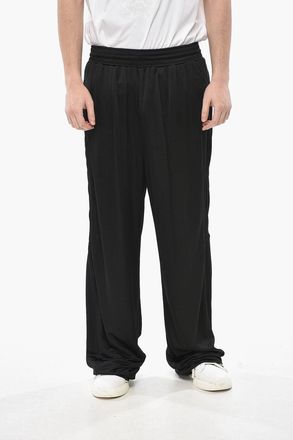 Givenchy Pantaloni Straight Fit in Viscosa Stretch con Elastico in Vita Givenchy