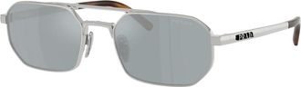 Prada Sunglasses, unisex, Gray, Size: 55 MM PR D53S Sunglasses