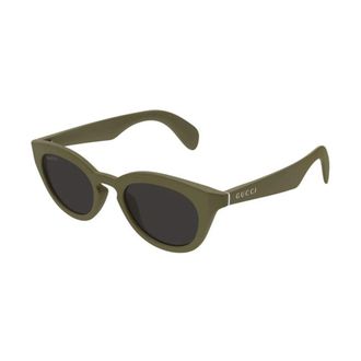 Gucci Vierkante Zonnebril - Heren - Zonnebrillen - Groen - 47 MM - Accessoires