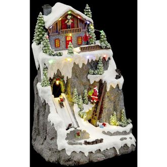 F&eacute;&eacute;ric Lights & Christmas F&eacute;&eacute;ric Lights And Christmas - Villaggio di natale animato arrampicata babbo natale 17 led + trasformatore - Feeric lights & christmas