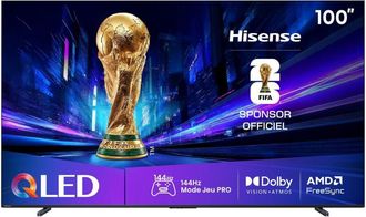 Hisense 100e7q Pro - Tv Qled 100 (253 Cm) - 4k Uhd 3840x2160 - 144 Hz - Dolby Vision - Tv Conectado - 4xhdmi 2.1 - Wifi