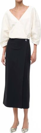 Staud Orion Midi Dress In Ivory / Black