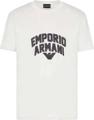 Emporio Armani Heren, Tops, Wit, Maat: XL