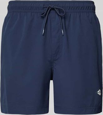 Jack & Jones Jack & Jones Straight Fit Badeshorts mit Logo-Detail Modell Maui in Marine, Gr&ouml;&szlig;e XXL
