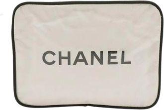 Chanel Pre-owned Plastic Cosmetic Pouch - Dames - Vintage Tassen - Wit - ONE Size - Vintage