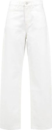 Frankie Shop Nelton Barrel-Leg Jeans - Dames - Loose Fit Jeans - Wit - M - Katoen - Jeans