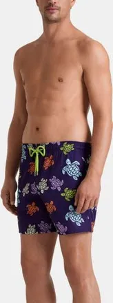 Vilebrequin Micro-perforated Ultra-light and packable Swim Trunks in Midnight Violet at Nordstrom, Size Xx-Large