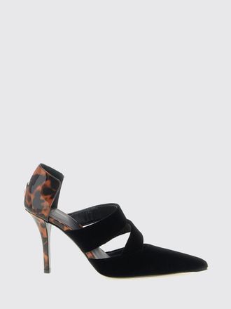 Balmain D&eacute;collet&eacute; in velluto animalier con tacco alto a stiletto