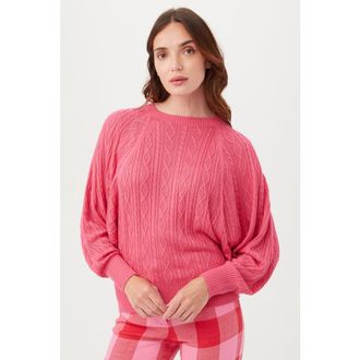 Trina Turk Blue Cove Pullover in Papillon Pink at Nordstrom, Size Xx-Large