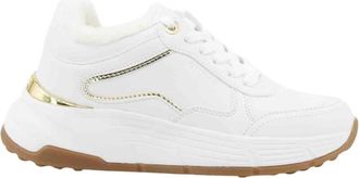 Guess Farrea Faux Fur Sneaker - Dames - Sneakers - Wit - 39 EU - Schoenen
