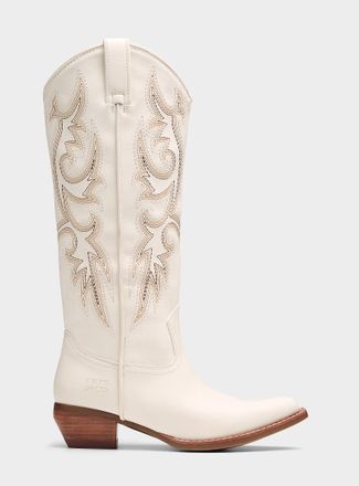 Frye and Co. Womens Irlene topstitched cowboy boots