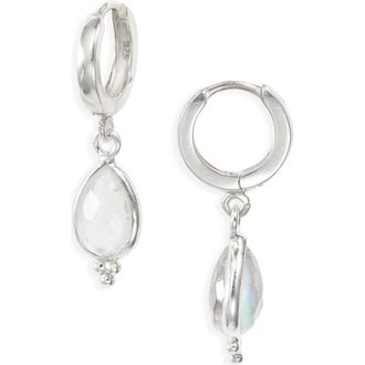 CHILD OF WILD Dewlit Pear Drop Earrings in Silver at Nordstrom