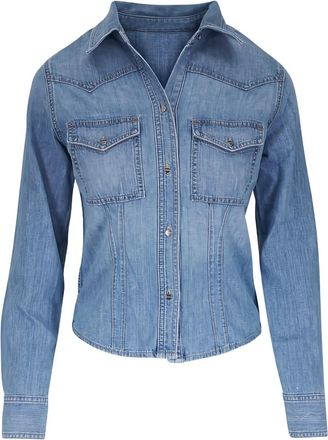 TWP Camicia con taschino - Blu