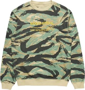 maharishi Sweatshirt - Heren - Sweatshirts - Groen - L - Katoen - Hoodies & sweatvesten