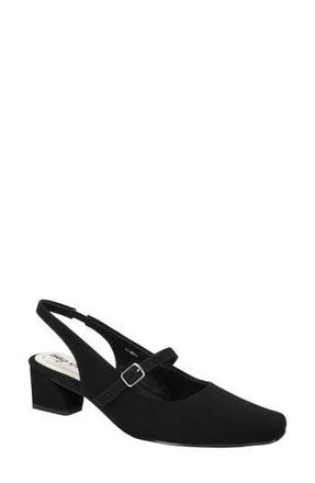 Easy Street Cameo Slingback Mary Jane Pump in Black Lamy at Nordstrom Rack, Size 8.5