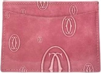 Cartier Pre-owned Wallets, female, Pink, Size: ONE SIZE Pre-owned Vintage Leather Wallet