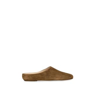 Cortana Bruine Su&egrave;de Babouche - Dames - Pantoffels - Bruin - 41 EU - Su&egrave;de - Schoenen