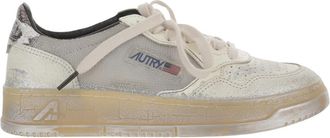 Autry Medalist Low Super Vintage - Dames - Sneakers - Grijs - 36 EU - Leer - Schoenen