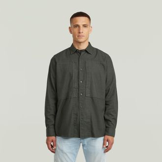 G-Star Panelled Pocket Regular Overhemd - Grijs - Heren