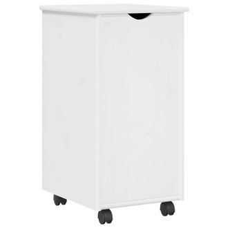 vidaXL Gabinete Rodante 34 X 39 X 65,5 Cm Madera De Pino Macizo Vidaxl