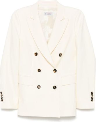 Alberto Biani White Double-breasted Blazer