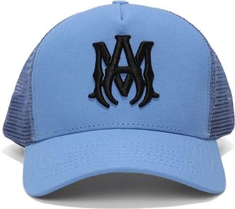 Amiri embroidered-logo baseball cap - men - Cotton/Lyocell - One Size - Blue