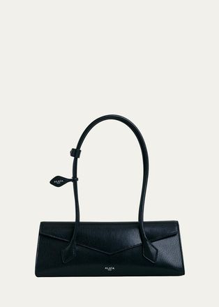 Alaia Le Teckel Medium Leather Flap Bag
