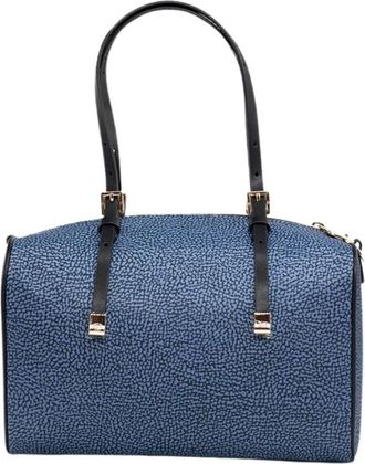 Borbonese Nylon Handtas - Dames - Handtassen - Blauw - ONE Size - Nylon - Tassen