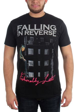 Falling in Reverse Falling In Reverse - Mens Fashionably Late Album T-Shirt, X-Large, Black