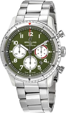 Breitling Pre-owned Breitling Chronograph Automatic Chronometer Mens Watch AB01192A1L1A1