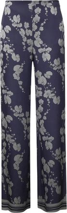 Genny Wide Broeken - Dames - Wijde Broeken - Blauw - M - Broeken
