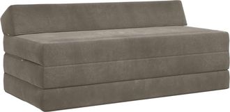 vidaXL Sof&aacute; Cama Plegable Gris Claro 120 X 60 X 49 Cm Tela Vidaxl