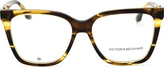 Victoria Beckham VB2680 Rectangular Acetate Eyeglasses - Khaki