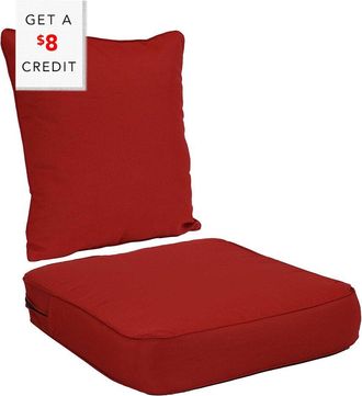 Sunnydaze Back and Seat Cushion Set for Outdoor Deep Seating with $8 Credit