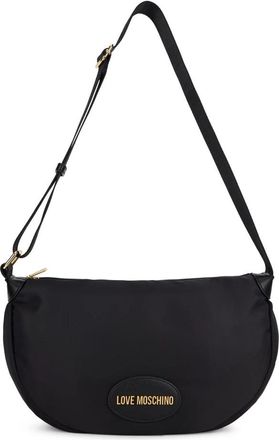 Love Moschino Schoudertas met logo - Dames - Schoudertassen - Zwart - ONE Size - Polyester - Tassen