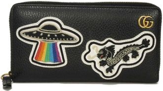 Gucci Black Leather Long Wallet (Bi-Fold) (Pre-Owned)