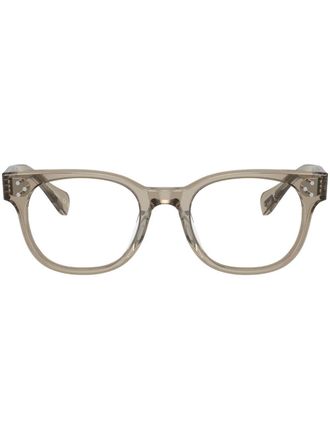 Oliver Peoples Afton square-frame glasses - Neutrals