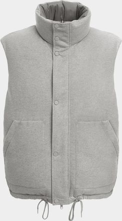 Malo Men & apos;s Reversible Cashmere-Wool Down Vest