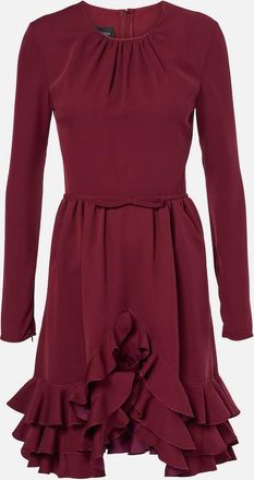 Giambattista Valli Ruffled silk crepe minidress