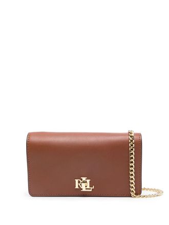 Lauren Ralph Lauren Borsa a tracolla con logo - Marrone