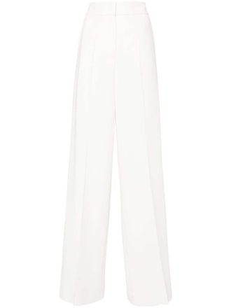 Max Mara Ercole wide-leg trousers - women - Triacetate/Polyester - 44 - White