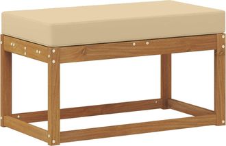 vidaXL Banco De Taburete Exterior Madera De Acacia S&oacute;lida Vidaxl
