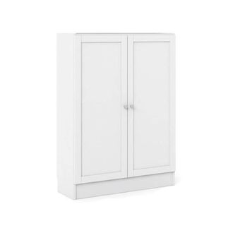 Dmora Sapatero blanco madera 79x28.3x107.2h cm