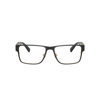 Versace 0ve1274 Rectangular Black Eyeglasses