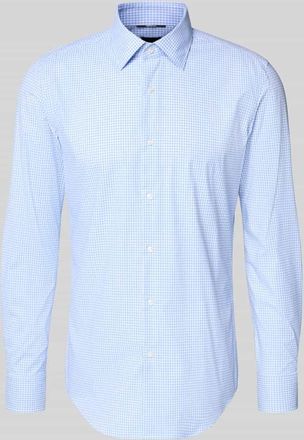 HUGO BOSS Slim Fit Businesshemd mit Kentkragen Modell P-HANK-K-261 in Bleu, Gr&ouml;&szlig;e 38