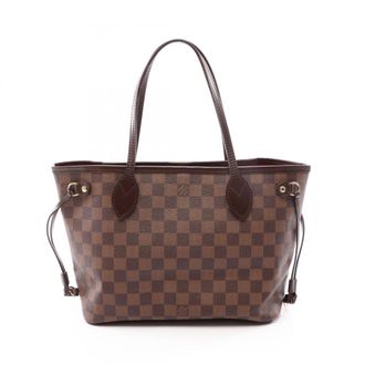 Louis Vuitton Brown Ebene Coated Canvas Pvc Damier Canvas Leather Handbag Tote Bag (Pre-Owned)