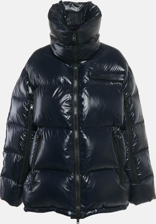Calvin Klein Navy Blue Synthetic Oversized Puffer Jacket